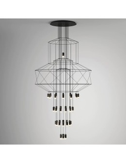 Step into Design Lampa Wisząca LINEA-43 czarna 90 cm XT100-43P