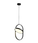 LED pendant lamps - Step Into Design Black 38cm 20W 3000K ELIPSE LED pendant lamp - product 1