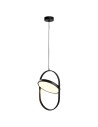 Step Into Design Lampa wisząca czarna 38 cm 20W 3000K ELIPSE LED