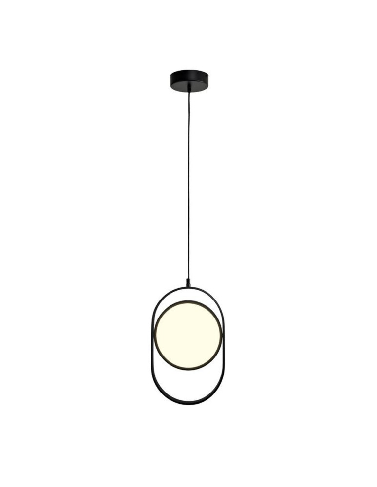 LED pendant lamps - Step Into Design Black 38cm 20W 3000K ELIPSE LED pendant lamp - product kolory-swiatla.pl 2