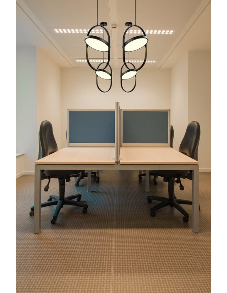 LED pendant lamps - Step Into Design Black 38cm 20W 3000K ELIPSE LED pendant lamp - product kolory-swiatla.pl 7