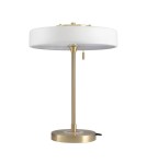 Modern table lamps - Step into Design ARTDECO table lamp white and gold (MT8872 white). - product 2