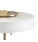 Modern table lamps - Step into Design ARTDECO table lamp white and gold (MT8872 white). - product 4