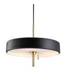 Designer pendant lamps - Step into Design ARTDECO pendant lamp black and gold 35 cm MP8872 black - product 1