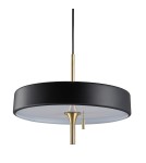 Designer pendant lamps - Step into Design ARTDECO pendant lamp black and gold 35 cm MP8872 black - product 3