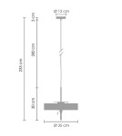 Designer pendant lamps - Step into Design ARTDECO pendant lamp black and gold 35 cm MP8872 black - product 7