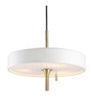 Designer pendant lamps - Step into Design ARTDECO pendant lamp white and gold 35 cm MP8872 white - product 1