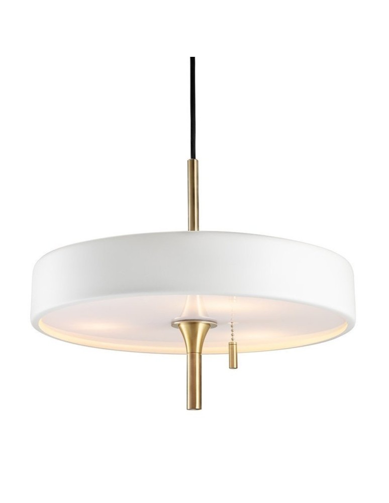 Designer pendant lamps - Step into Design ARTDECO pendant lamp white and gold 35 cm MP8872 white - product kolory-swiatla.pl 1