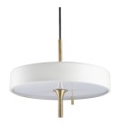 Designer pendant lamps - Step into Design ARTDECO pendant lamp white and gold 35 cm MP8872 white - product 2