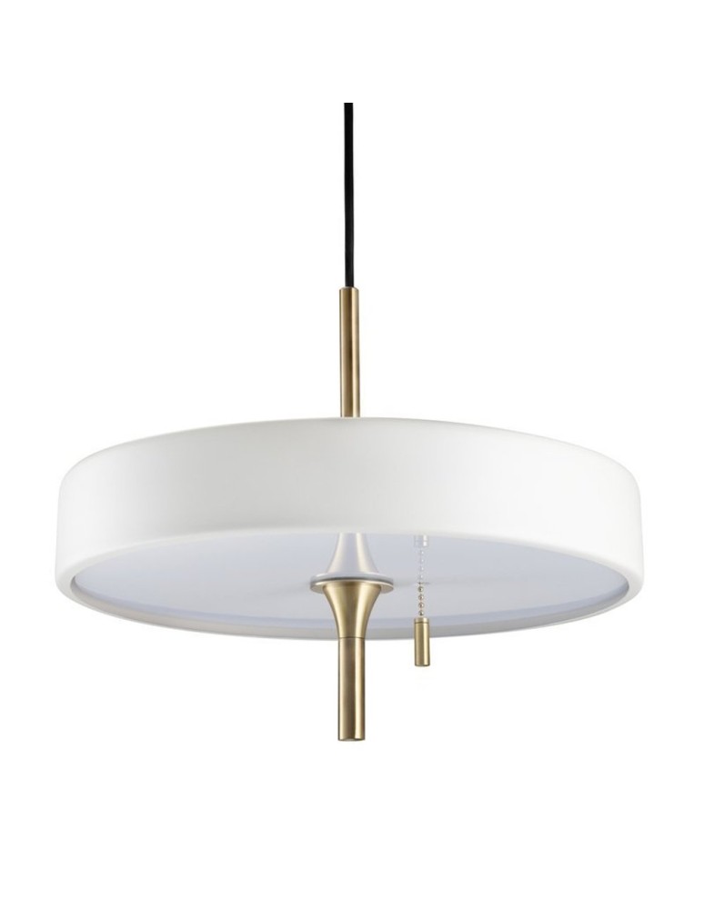 Designer pendant lamps - Step into Design ARTDECO pendant lamp white and gold 35 cm MP8872 white - product kolory-swiatla.pl 2