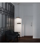 Designer pendant lamps - Step into Design ARTDECO pendant lamp white and gold 35 cm MP8872 white - product 9