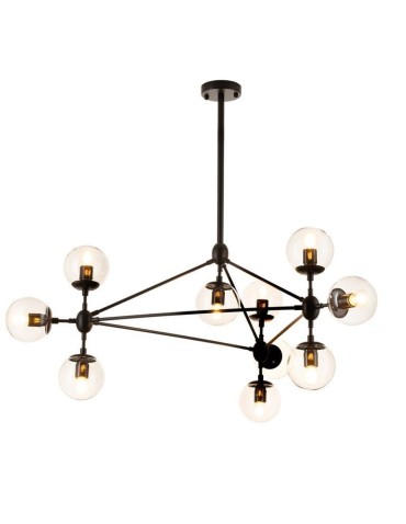 Step into Design ASTRIFERO-10 transparent black 90cm pendant lamp (ST-9047-10 transparent) - product 2