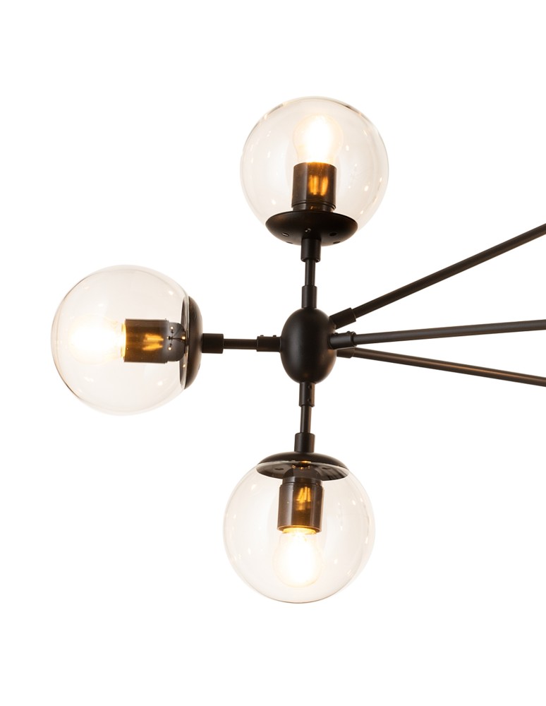 Pendant lamps - Step into Design ASTRIFERO-10 transparent black 90cm pendant lamp (ST-9047-10 transparent) - product kolory-swiatla.pl 4