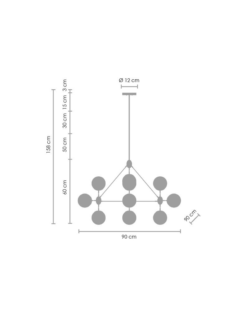 Pendant lamps - Step into Design ASTRIFERO-10 transparent black 90cm pendant lamp (ST-9047-10 transparent) - product kolory-swiatla.pl 7