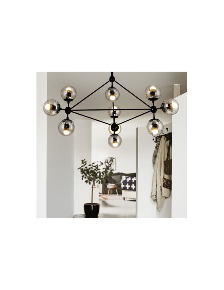 Pendant lamps - Step into Design ASTRIFERO-10 transparent black 90cm pendant lamp (ST-9047-10 transparent) - product kolory-swiatla.pl 9