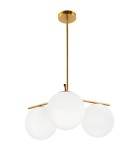 Brass-colored pendant lamps - Step into Design Pendant lamp VENUS-3 brass 60 cm ST-5026-3 BRASS - product 1