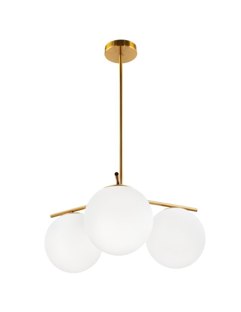 Brass-colored pendant lamps - Step into Design Pendant lamp VENUS-3 brass 60 cm ST-5026-3 BRASS - product kolory-swiatla.pl 1