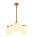 Brass-colored pendant lamps - Step into Design Pendant lamp VENUS-3 brass 60 cm ST-5026-3 BRASS - product 2