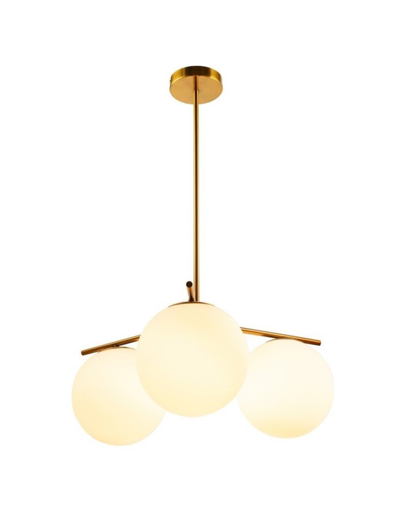Brass-colored pendant lamps - Step into Design Pendant lamp VENUS-3 brass 60 cm ST-5026-3 BRASS - product kolory-swiatla.pl 2