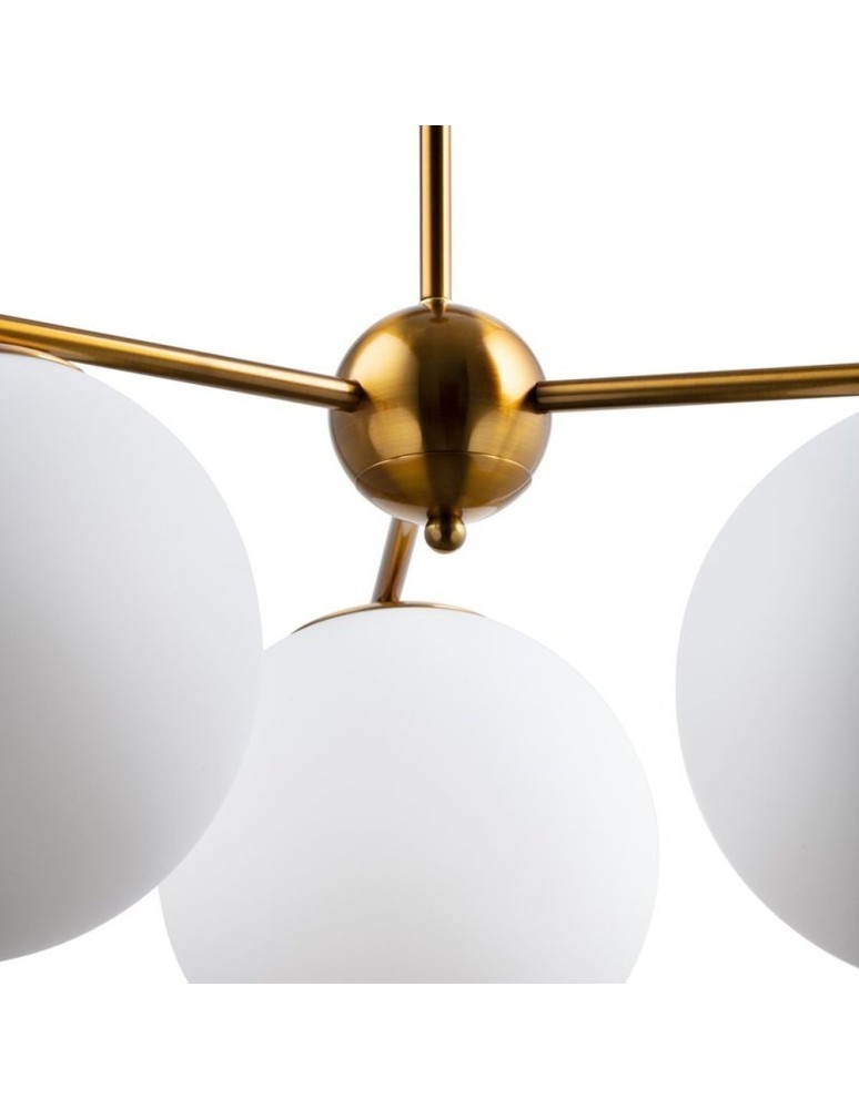Brass-colored pendant lamps - Step into Design Pendant lamp VENUS-3 brass 60 cm ST-5026-3 BRASS - product kolory-swiatla.pl 3