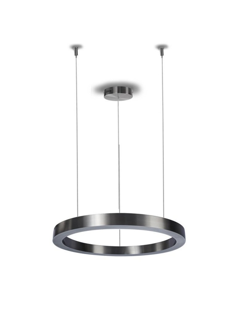 Pendant lamps circles - Step into Design CIRCLE 60 Brushed Nickel Pendant Lamp ST-8848-60 NICKEL - product kolory-swiatla.pl 3