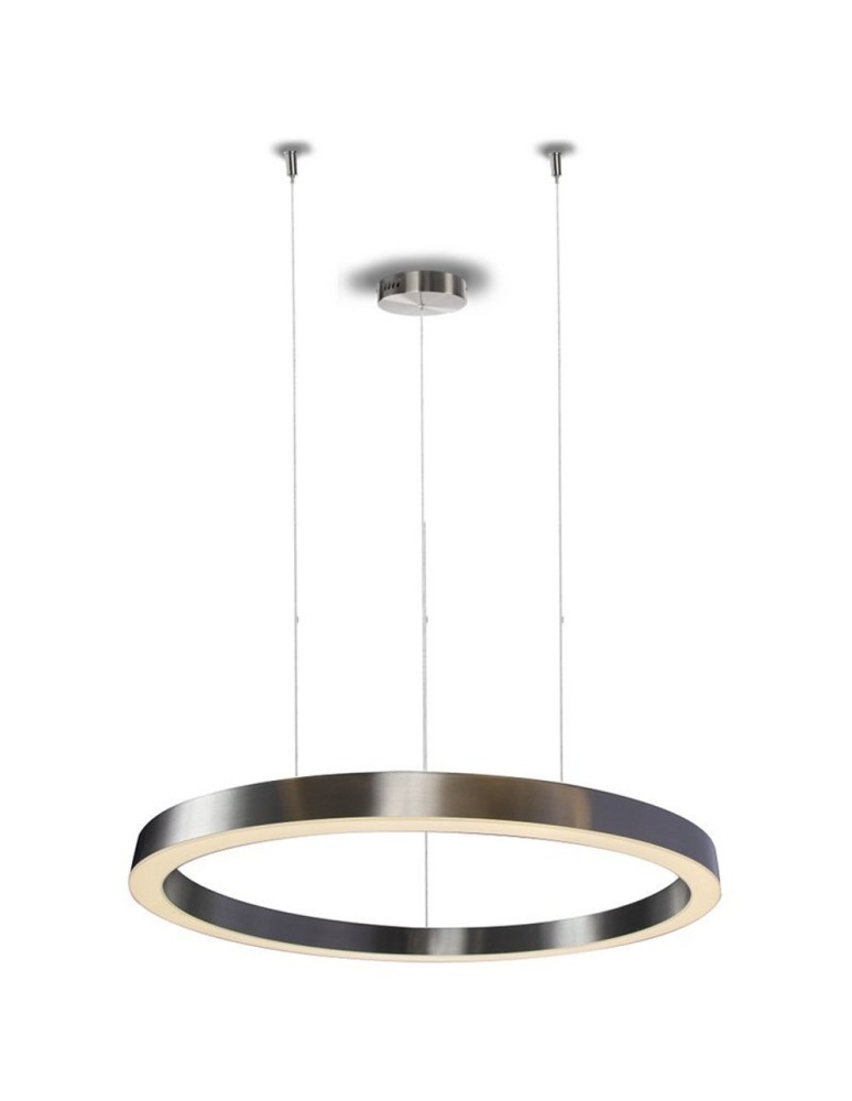 Pendant lamps circles - Step into Design CIRCLE 80 LED brushed nickel pendant lamp 80cm (ST-8848-80 NICKEL) - product kolory-swiatla.pl 3