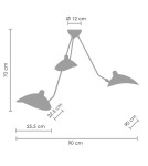 Pendant lamps - Step into Design CRANE-3P pendant lamp black (P8703) - product 6