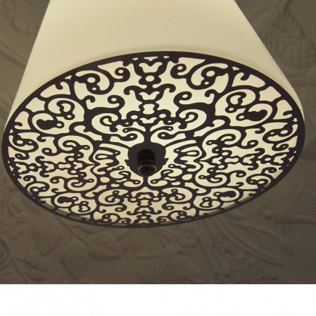 Step into Design Lampa wisząca FROZEN GARDEN biała błyszcząca 40cm (ST-7049S white shinny)