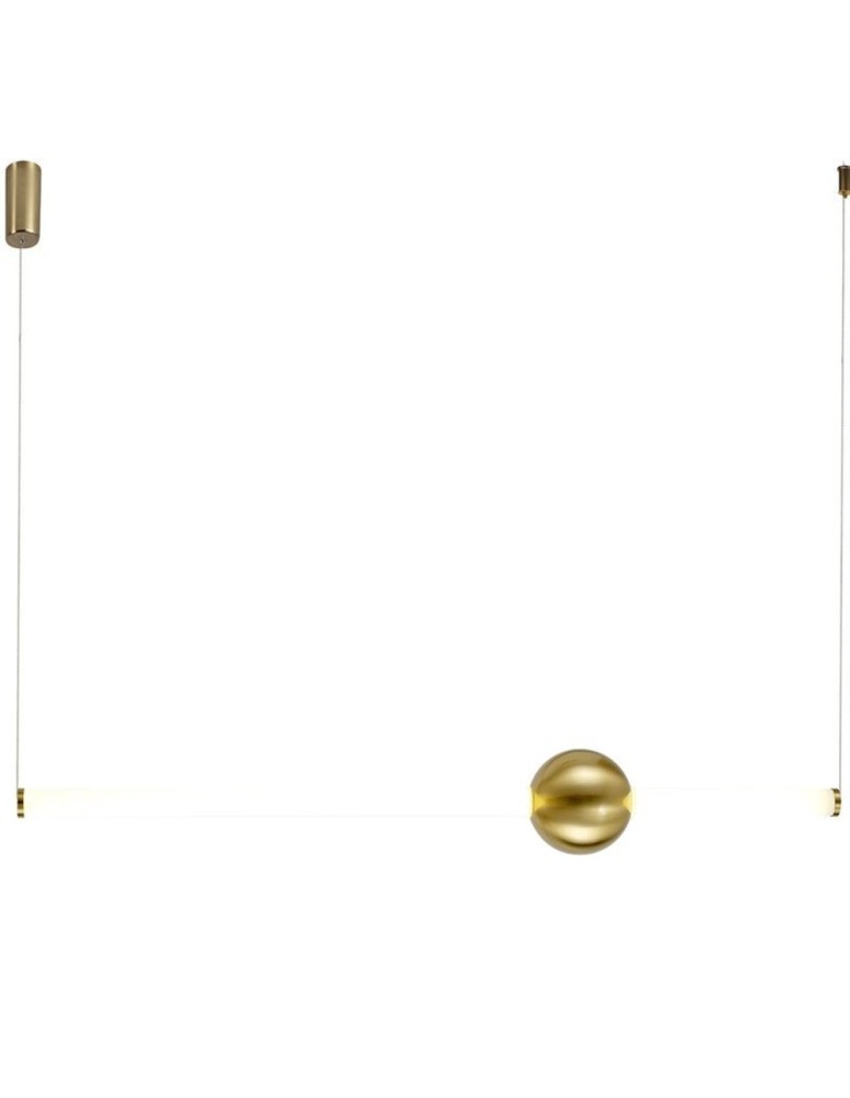 Designer pendant lamps - Step into Design O-LINE LED pendant lamp 93cm brass (ST-1688L) - product kolory-swiatla.pl 1