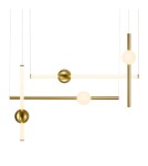 Designer pendant lamps - Step into Design O-LINE S-4 LED brass pendant lamp (ST-1691S-4) - product 1