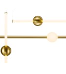 Designer pendant lamps - Step into Design O-LINE S-4 LED brass pendant lamp (ST-1691S-4) - product 2