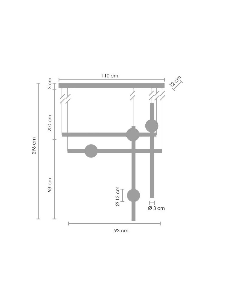 Designer pendant lamps - Step into Design O-LINE S-4 LED brass pendant lamp (ST-1691S-4) - product kolory-swiatla.pl 5