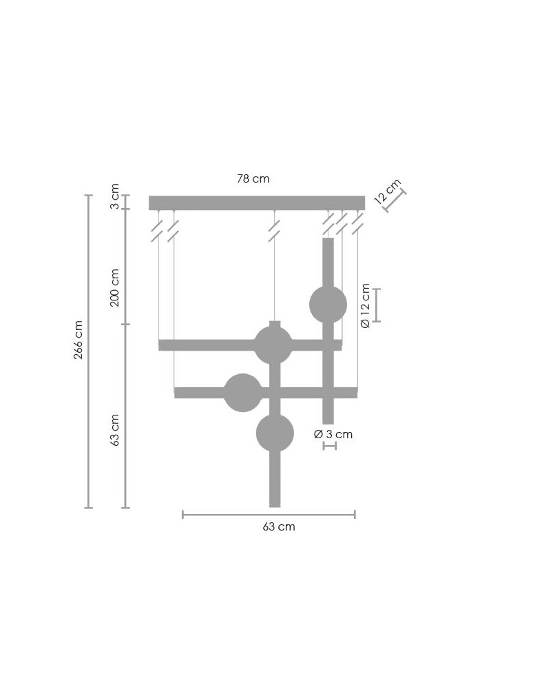 Designer pendant lamps - Step into Design O-LINE S-4 LED brass pendant lamp (ST-1691S-4) - product kolory-swiatla.pl 6