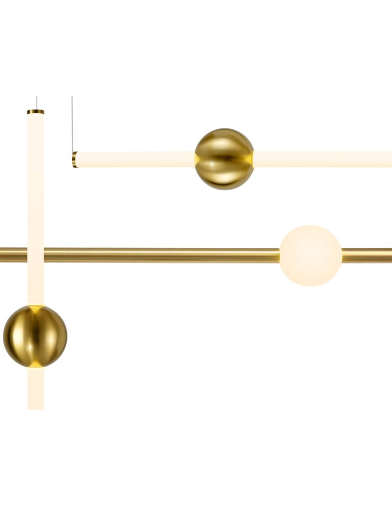 Designer pendant lamps - Step into Design O-LINE L-4 LED brass pendant lamp (ST-1691L-4) - product kolory-swiatla.pl 3