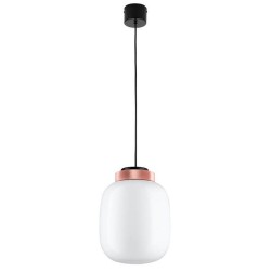 Step into Design Lampa wisząca BOOM LED biało miedziana 25cm (9969P/A white)