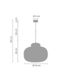 LED pendant lamps - Step into Design BOOM LED pendant lamp white copper 35cm (9969P/B white) - product 3