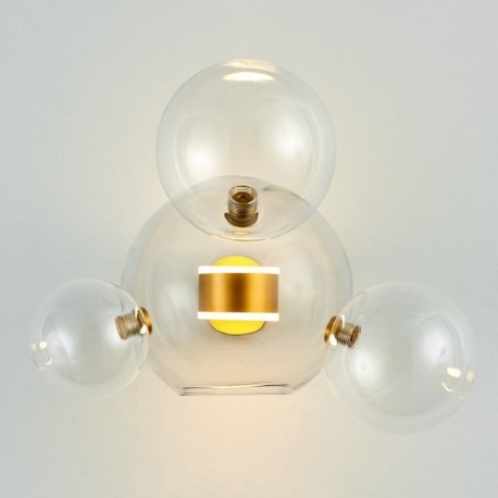 Step into Design Lampa ścienna BUBBLES -3+1W LED złota 3000K (ST-0801W-3+1 gold)