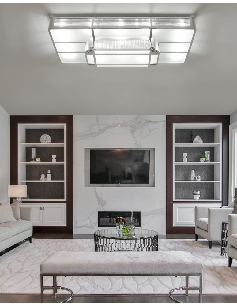 Pendant lamps - Step into Design Ceiling lamp STREAM chrome 140*75cm - product kolory-swiatla.pl 2