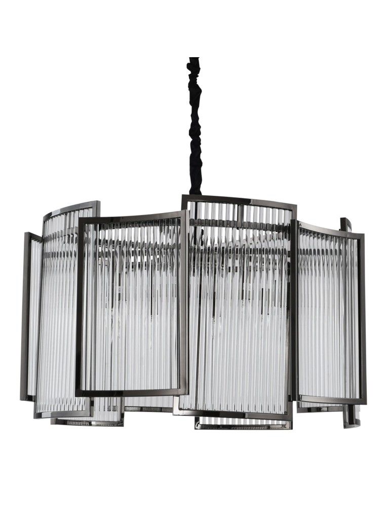 Glamour chandeliers - Step into Design Hanging IMPERIO BLACK 80cm - product kolory-swiatla.pl 1
