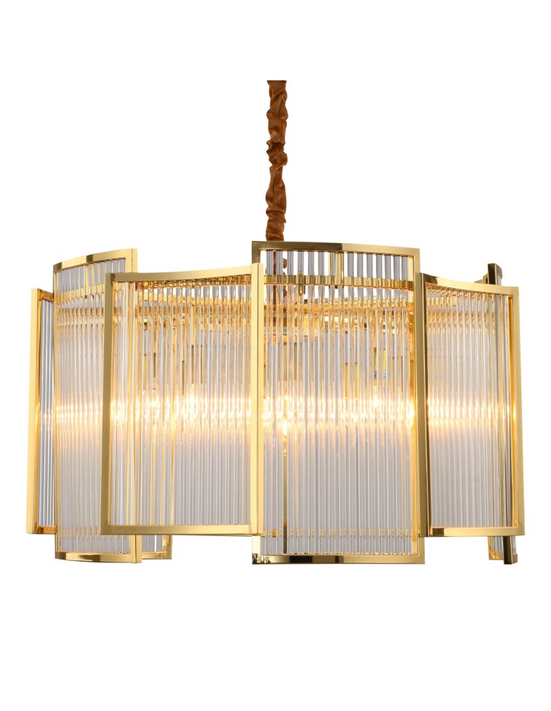 Glamour chandeliers - Step into Design Hanging IMPERIO GOLD 80cm - product kolory-swiatla.pl 4