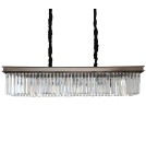 Glamour chandeliers - Step into Design Hanging SPARKLE SINGLE Anthracite 100cm - product 1