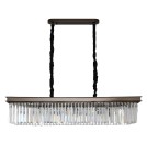 Glamour chandeliers - Step into Design Hanging SPARKLE SINGLE Anthracite 100cm - product 2