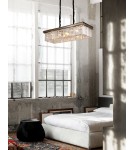 Glamour chandeliers - Step into Design Hanging SPARKLE SINGLE Anthracite 100cm - product 3