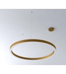 Pendant lamps circles - Step into Design CIRCLE 60+80+80 LED brass pendant lamp on 1 soffit (ST-8848-60+80+80 brass) - product 6