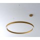 Step into Design Lampa wisząca CIRCLE 60+80+80 LED mosiądz na 1 podsufitce (ST-8848-60+80+80 brass)