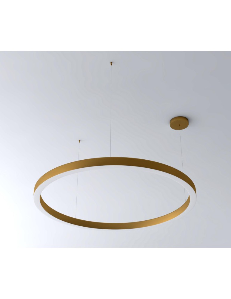 Pendant lamps circles - Step into Design CIRCLE 60+80+80 LED brass pendant lamp on 1 soffit (ST-8848-60+80+80 brass) - product kolory-swiatla.pl 6