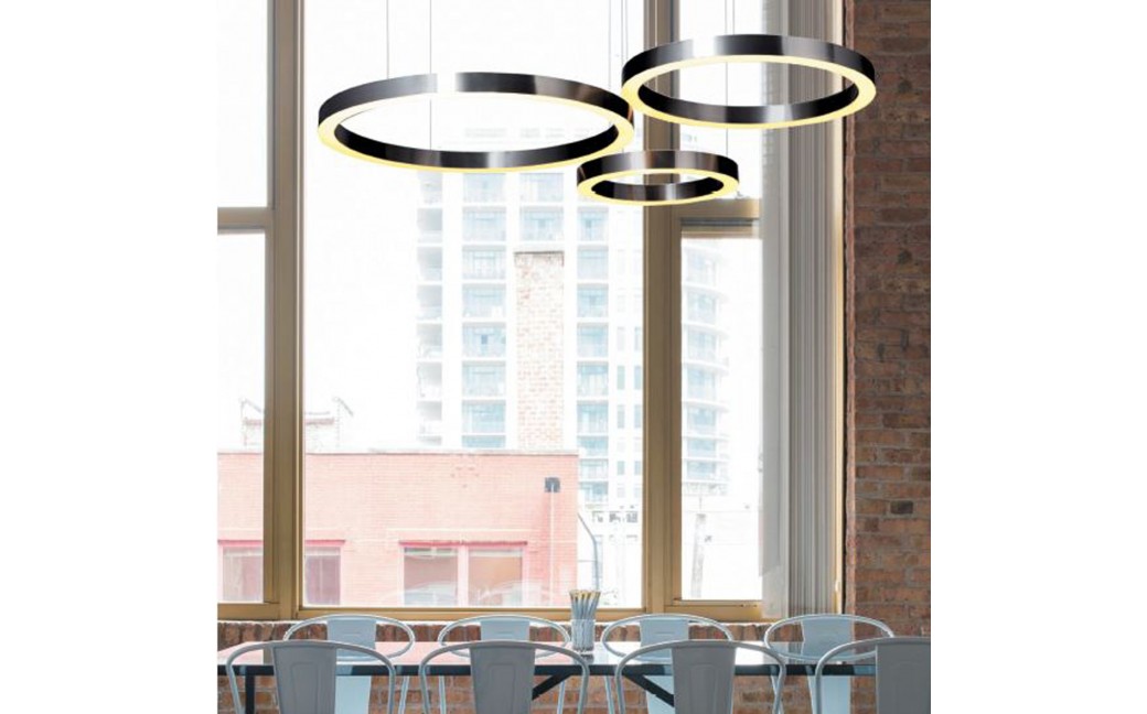 Step into Design Lampa wisząca CIRCLE 60+80+80 LED mosiądz na 1 podsufitce (ST-8848-60+80+80 brass)