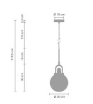 Pendant lamps - Step into Design Hanging PEARL Gold 20cm - product 7