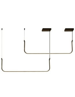 Step into Design Wisząca Lampa LED MINIMA-2 Czarny 80cm 