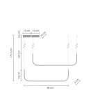 Pendant lamps over the island - Step into Design LED Pendant Lamp MINIMA-2 Black 80cm.  - product 6